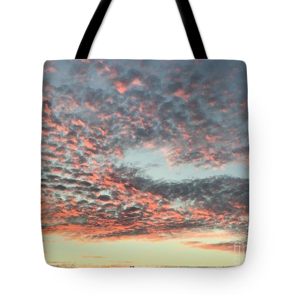 Sunset Tote Bag featuring the photograph Time to Escape Clouds by Catherine Wilson