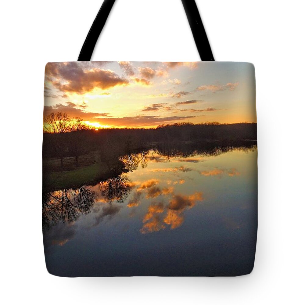  Tote Bag featuring the photograph Tinkers Creek Park by Brad Nellis