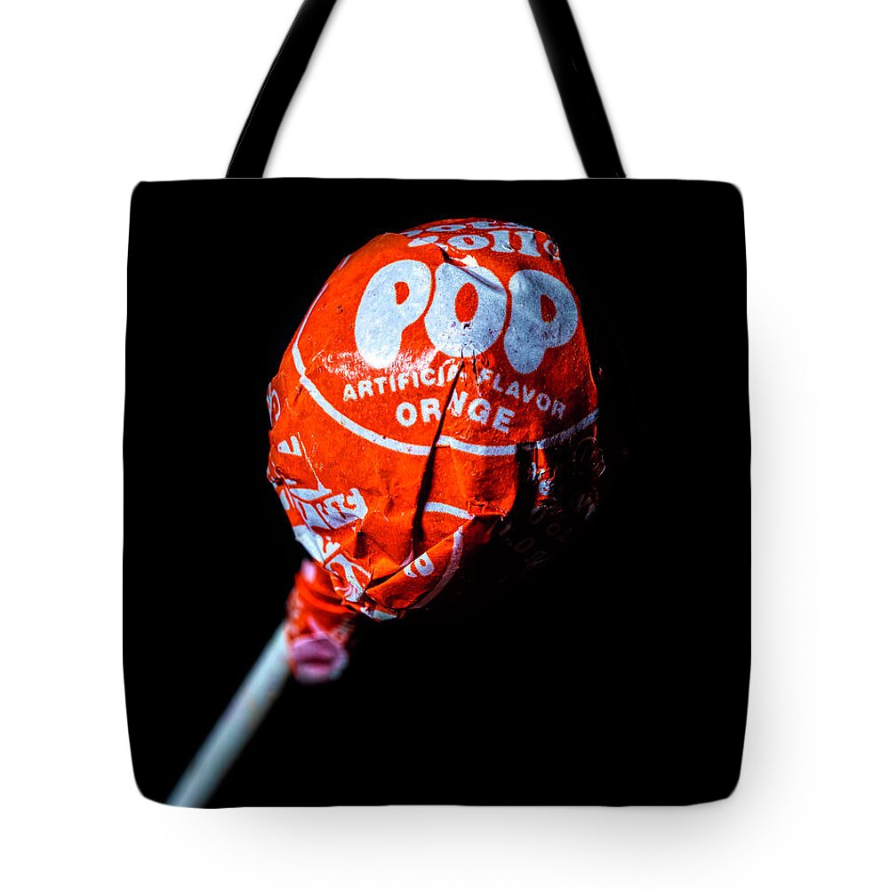  Pop Tote Bag featuring the photograph Tootsie Roll Pop 4 by James Sage