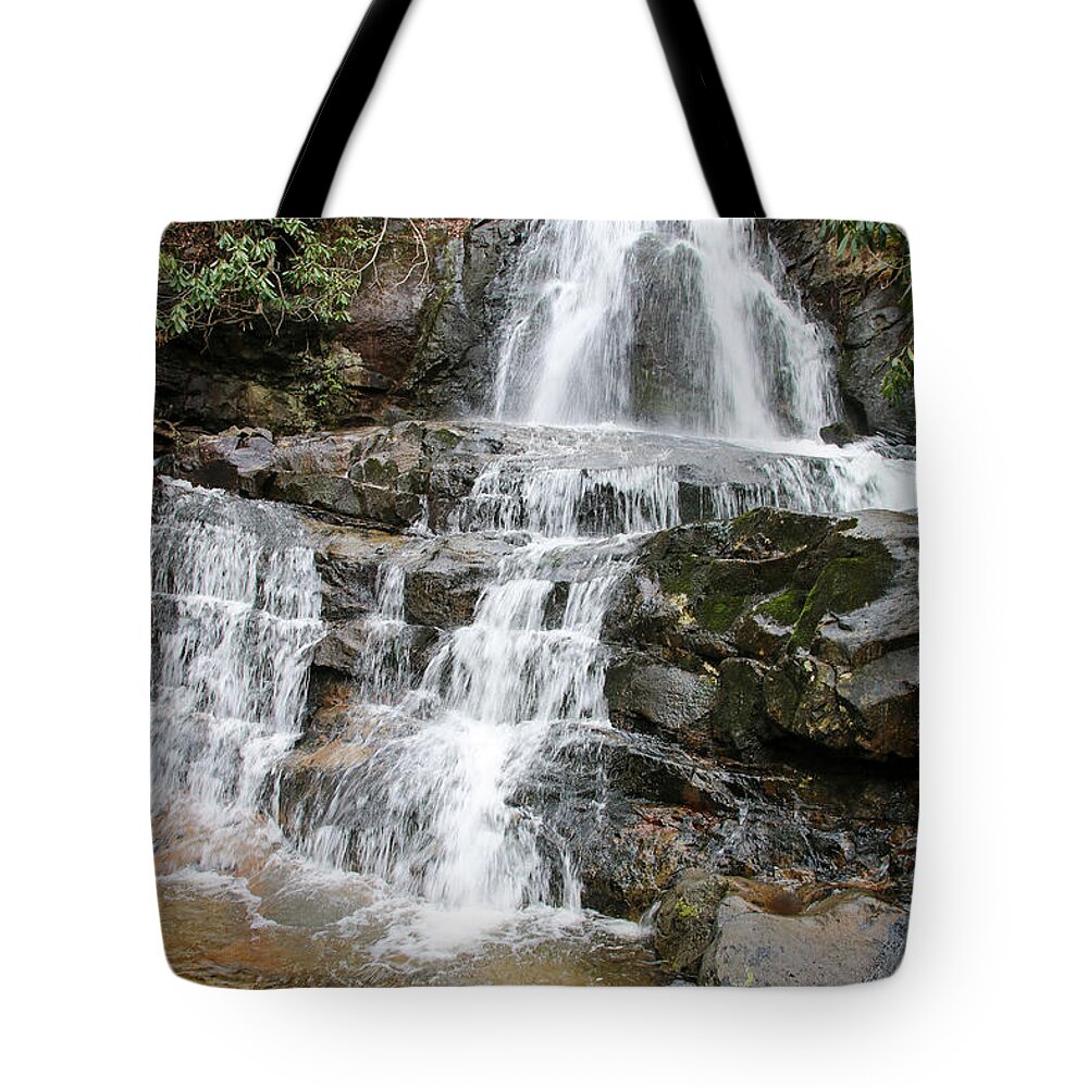 Water Mountain Tennessee Waterfall Tote Bag featuring the photograph Top Of The Mountain by Rick Redman