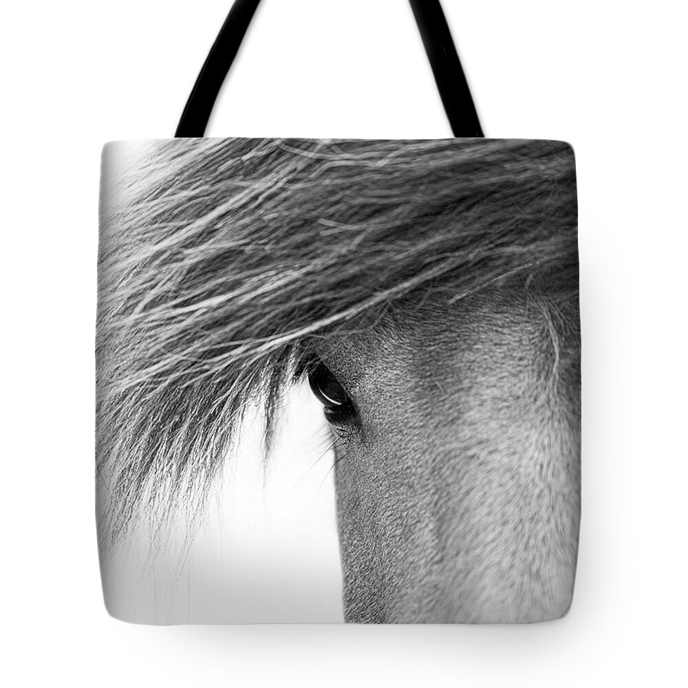 Horse Tote Bag featuring the photograph Tova - Horse Art by Lisa Saint