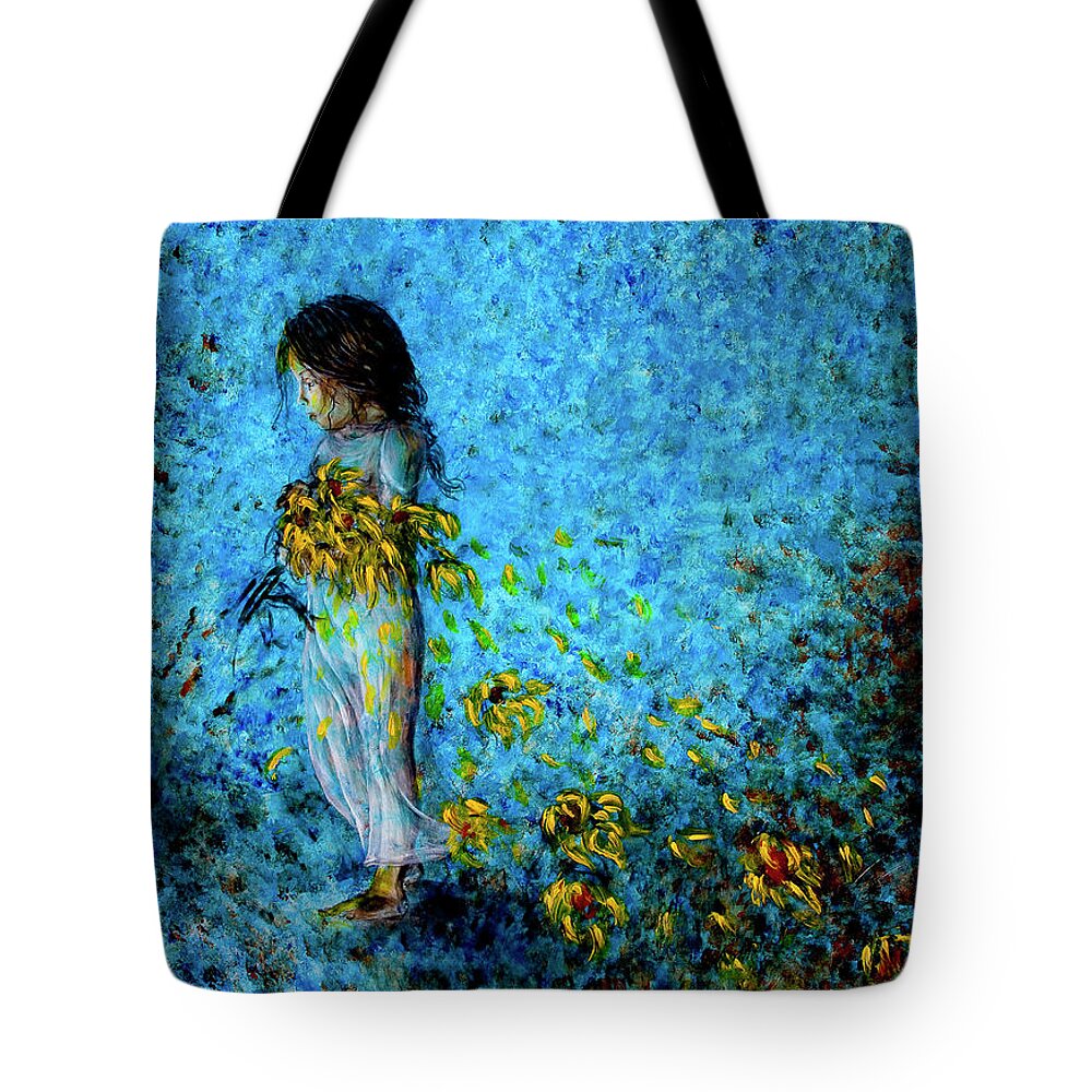 Child Tote Bag featuring the painting Traces I by Nik Helbig