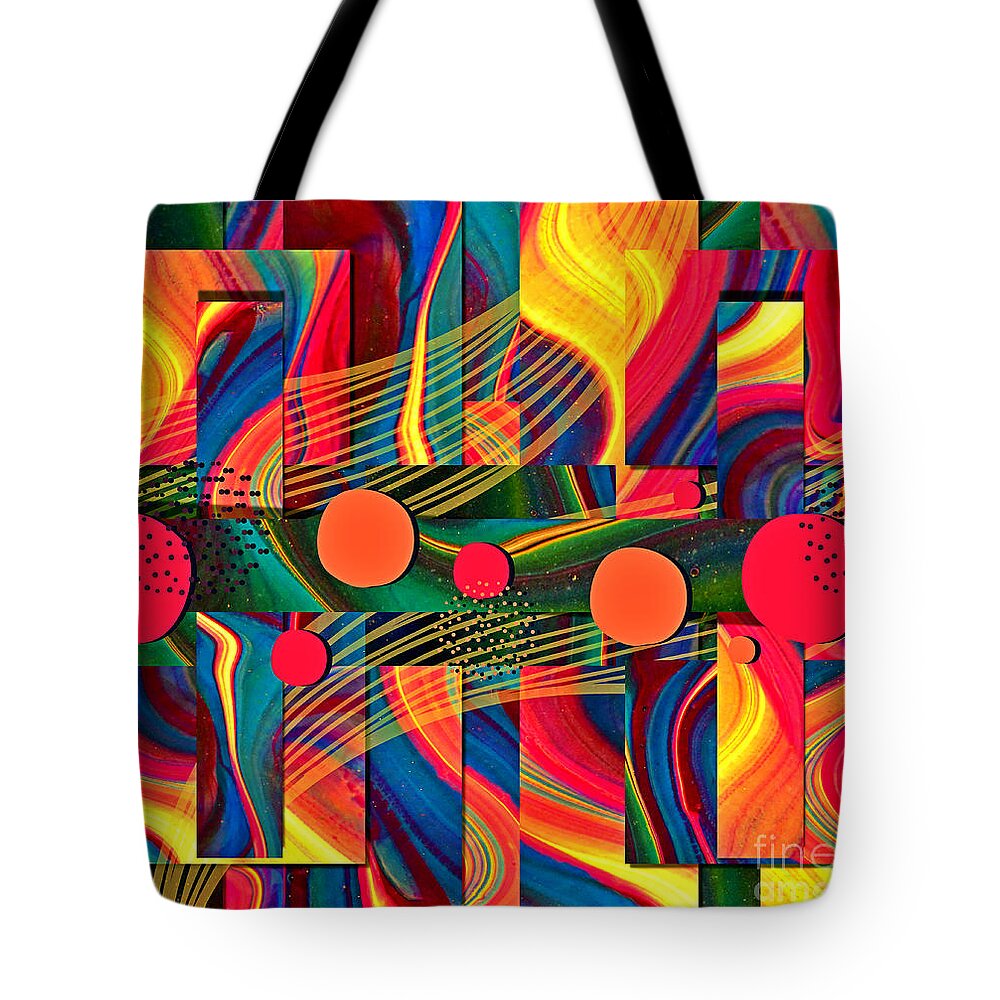 Tradewinds Tote Bag featuring the digital art Trade Winds Summer by Tina Mitchell