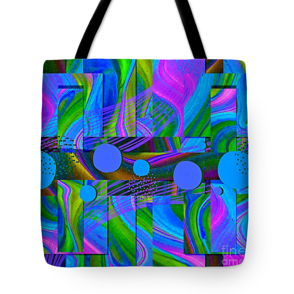 Tradewinds Tote Bag featuring the digital art Trade Winds Winter by Tina Mitchell