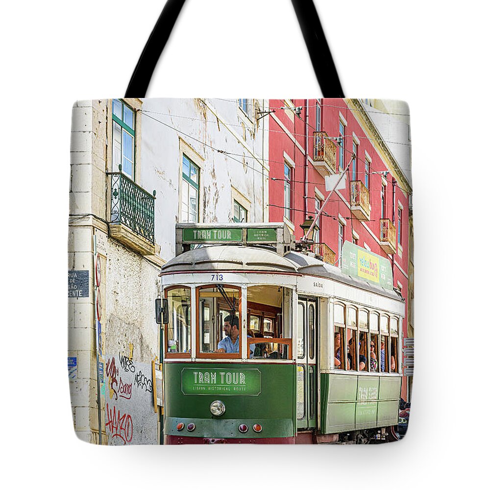 Portugal Photography Tote Bag featuring the photograph Tram Tour by Marla Brown