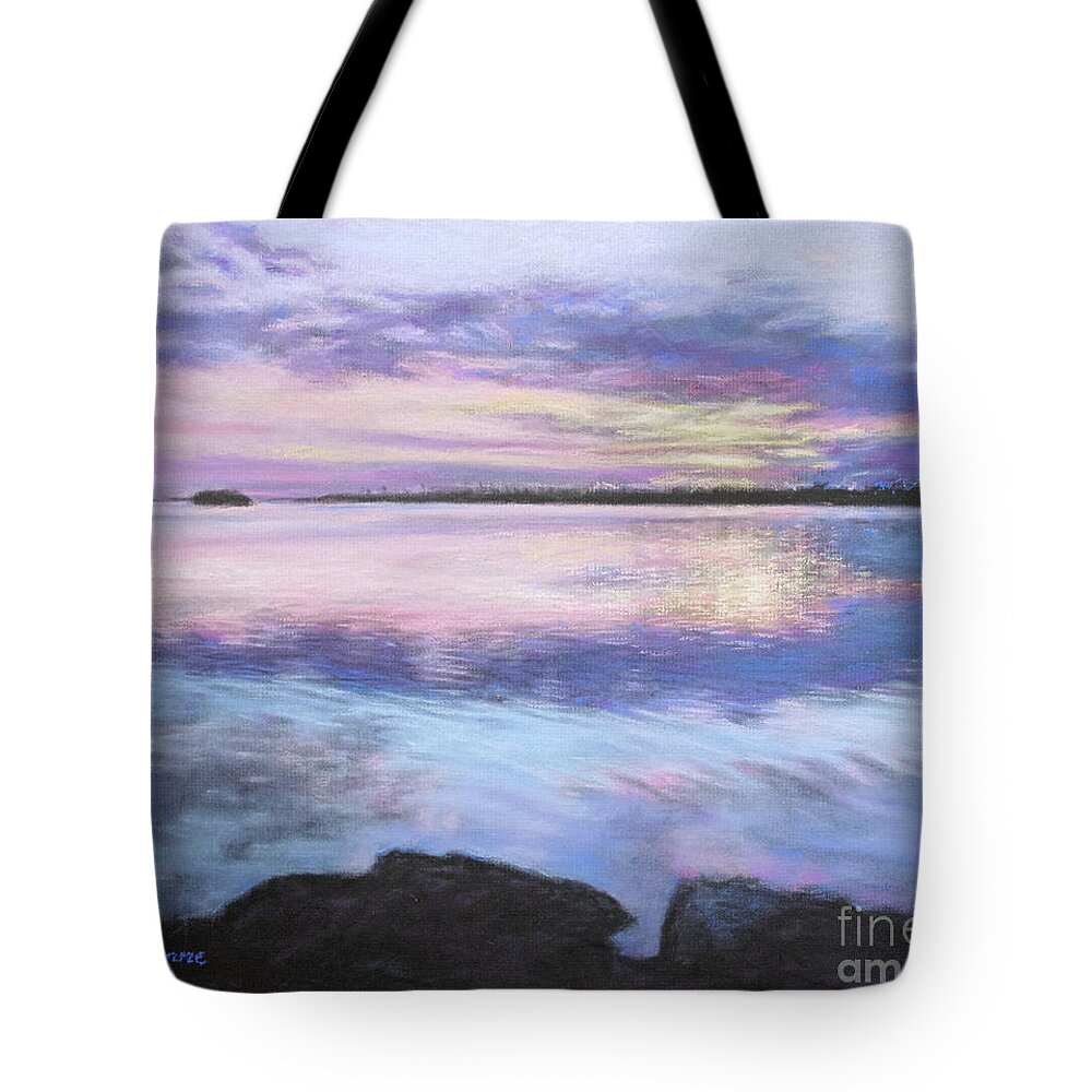 Roshanne Tote Bag featuring the pastel Tranquility by Roshanne Minnis-Eyma