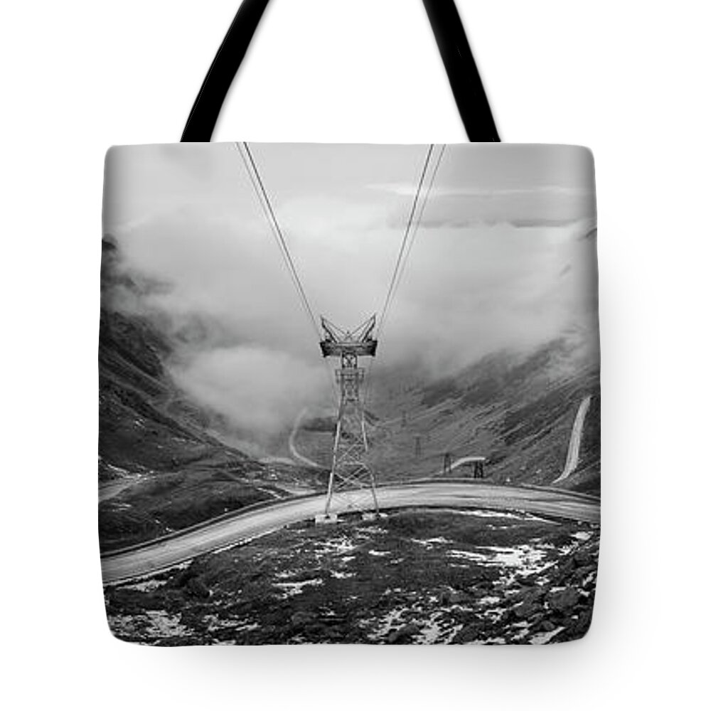  Tote Bag featuring the photograph Transfagarasan highway in Romania by Patrick Van Os