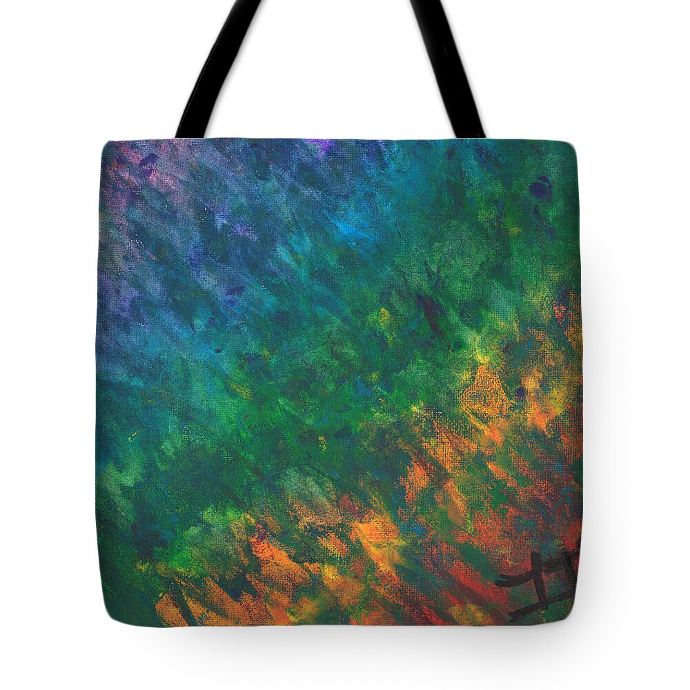 Spirituality Tote Bag featuring the painting Transmutation of Energy by Esoteric Gardens KN