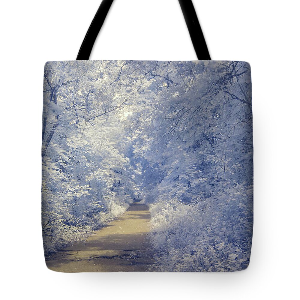 Infrared Tote Bag featuring the photograph Traveling Through a Dream by Auden Johnson