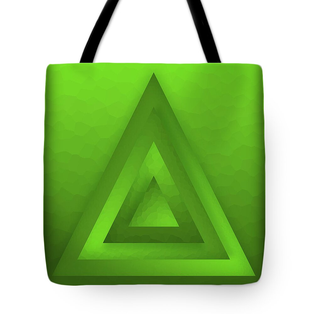 Abstract Tote Bag featuring the digital art Tree Pyramid by Liquid Eye