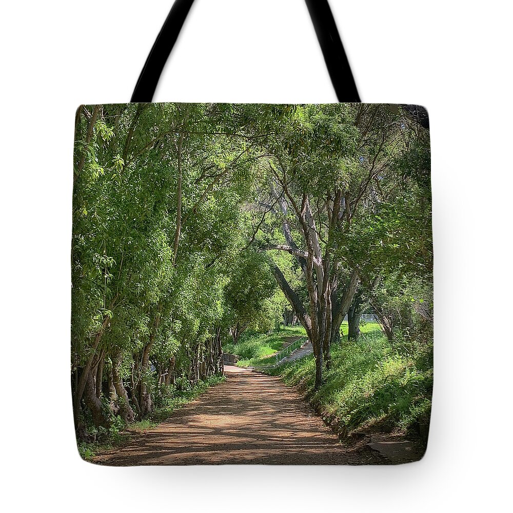 Trees Tote Bag featuring the photograph Tree Tunnel by Jennifer Kane Webb
