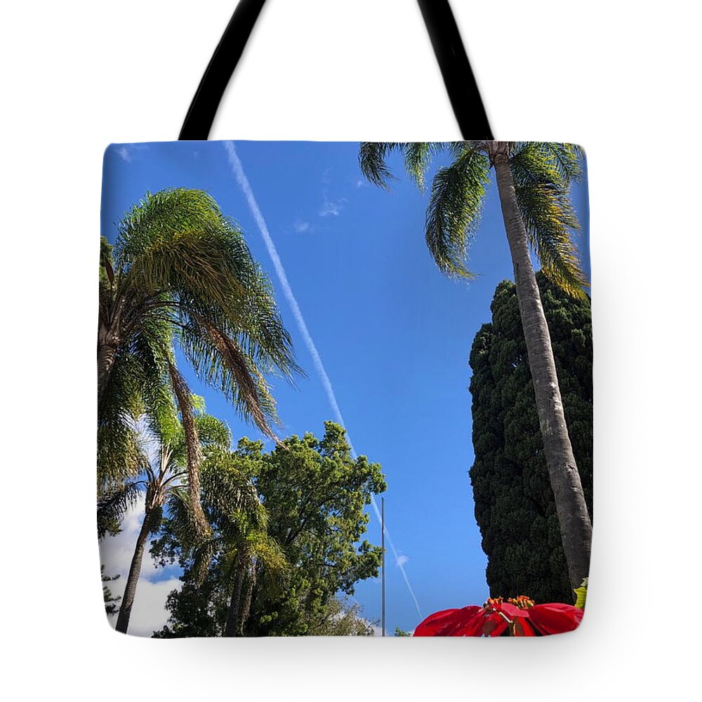 All Tote Bag featuring the digital art Trees in the Tropics 3 KN56 by Art Inspirity