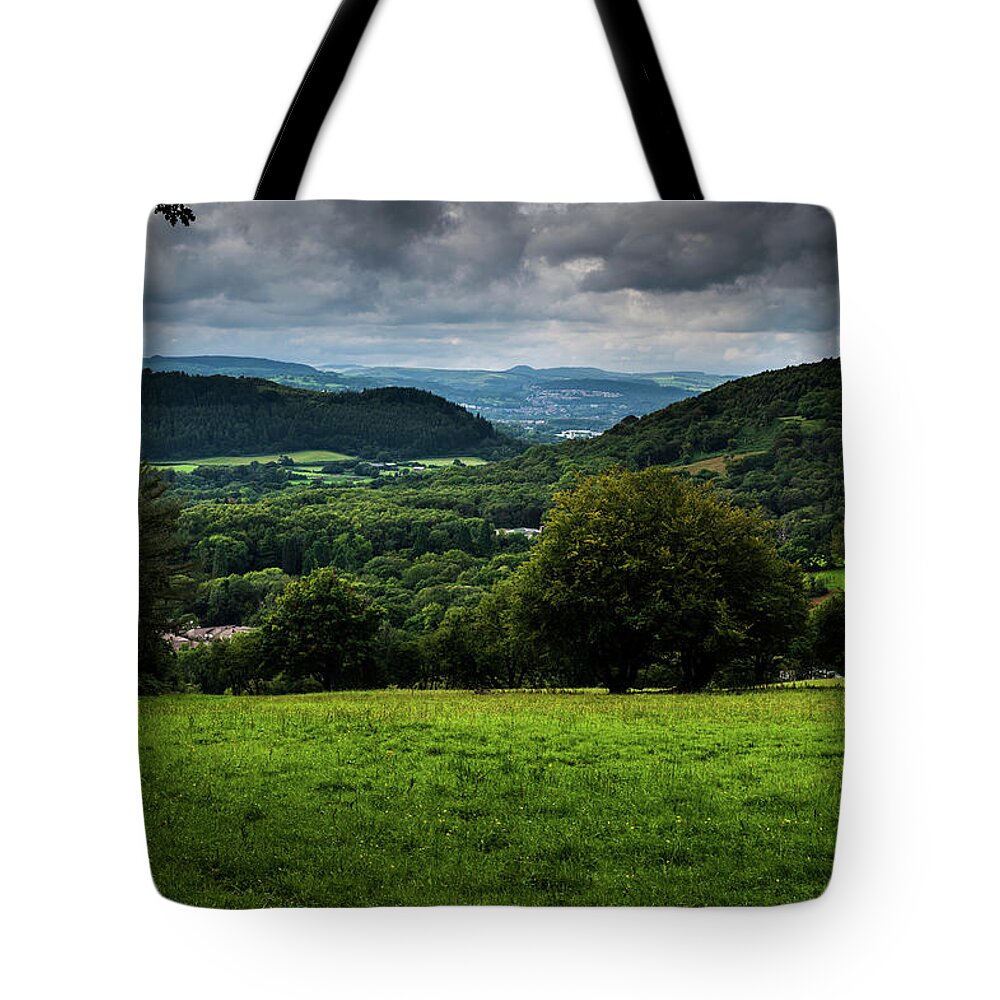 Wales Tote Bag featuring the photograph Treforest Ahead by Gavin Lewis