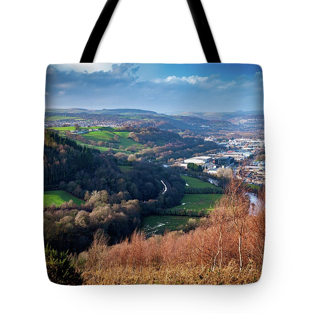 Treforest Industrial Estate Tote Bag featuring the photograph Treforest Estate by Gavin Lewis