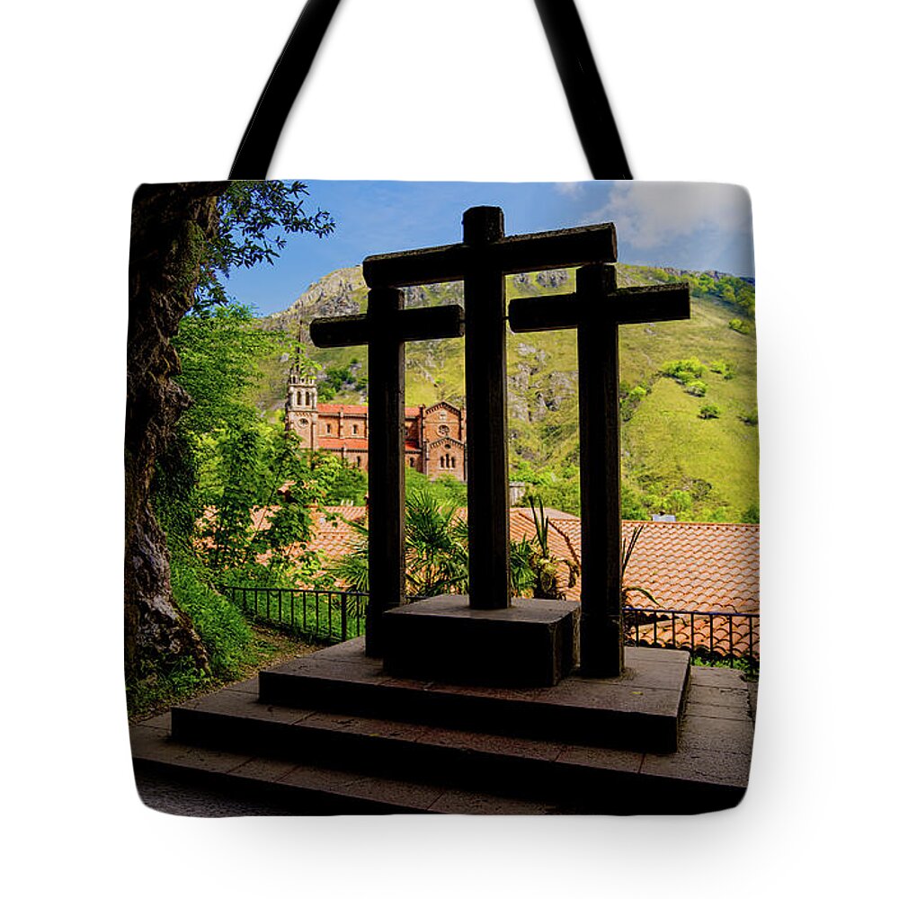 Crosses Tote Bag featuring the photograph Trinity Cave by Chris Lord