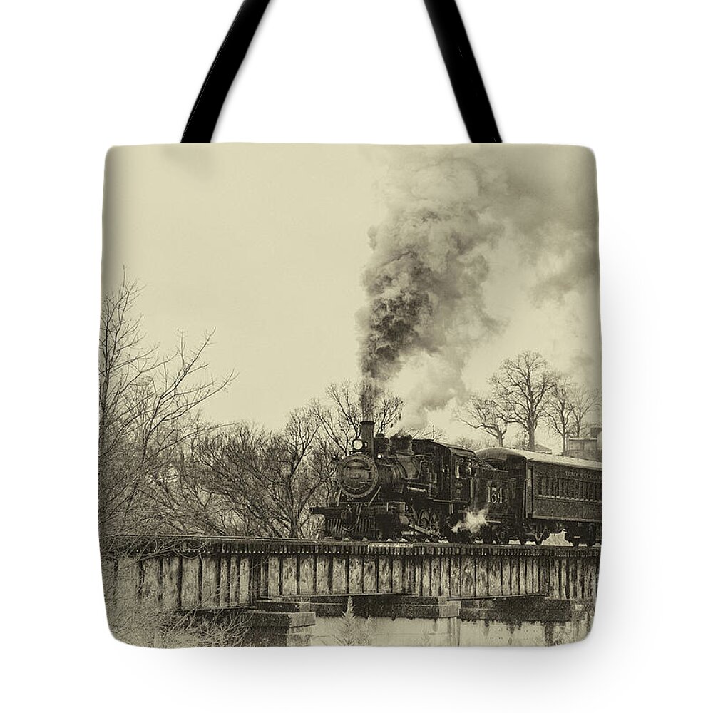 Train Tote Bag featuring the photograph Trip Into The Past by Nicki McManus
