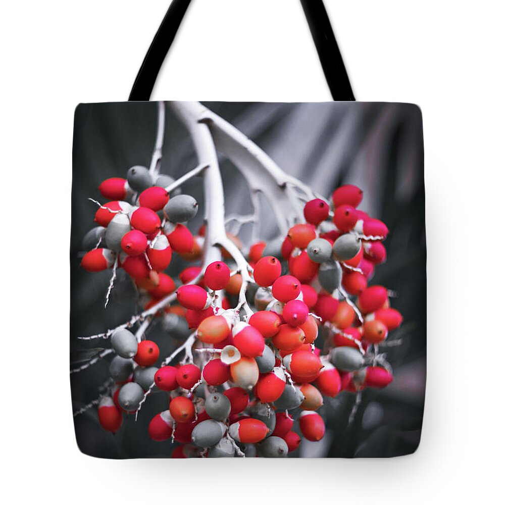 Colorful Wall Art Tote Bag featuring the photograph Tropical Nuts by Gian Smith