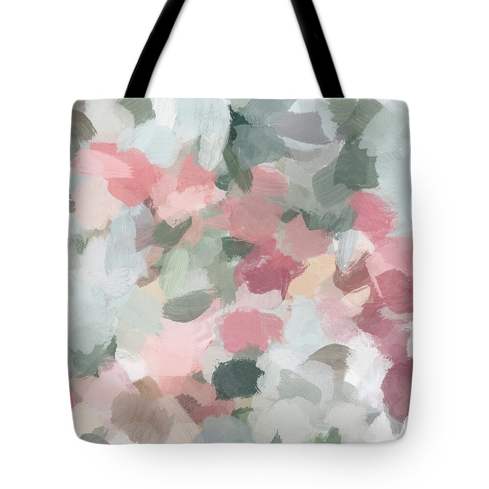 Abstract Tote Bag featuring the painting Tropical Winds by Rachel Elise
