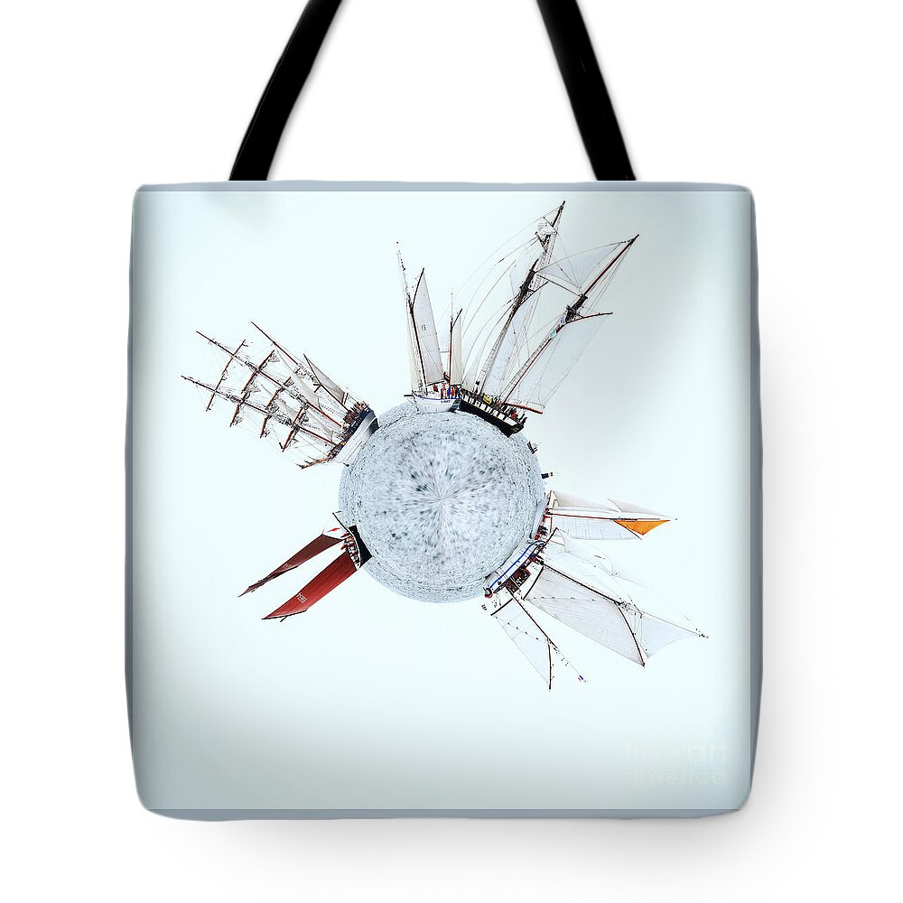 Sailing Ship Tote Bag featuring the photograph Troppo by Frederic Bourrigaud