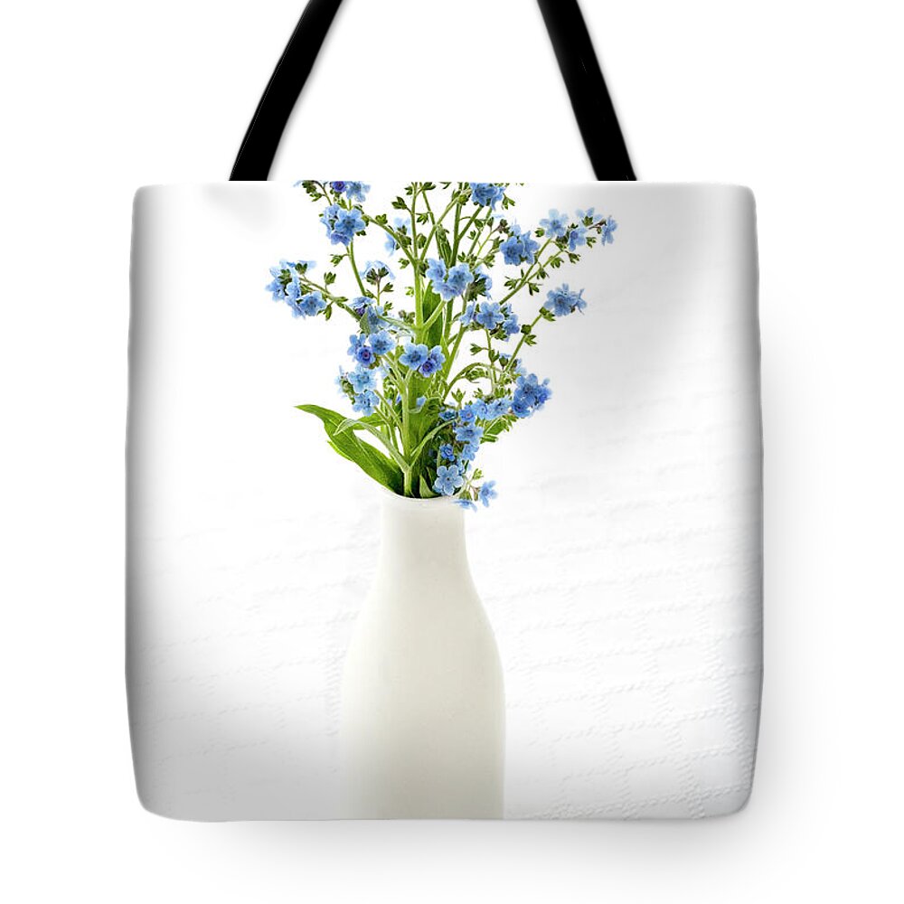 Forget Me Not Tote Bag featuring the photograph True Love Memories by Patty Colabuono