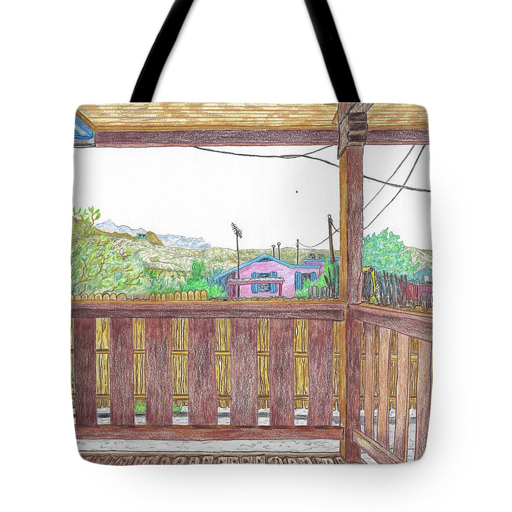 Deck Tote Bag featuring the drawing Truth or Consequences by Teresamarie Yawn