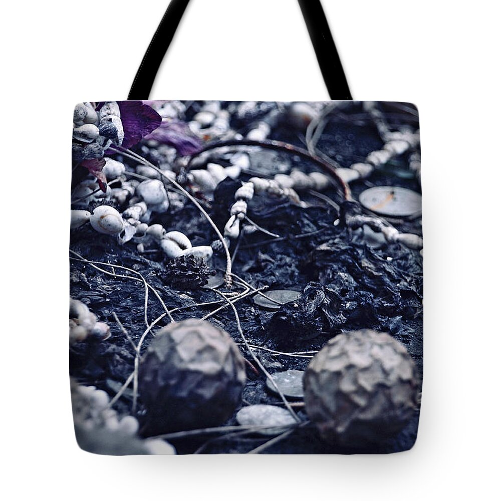 Mementos Tote Bag featuring the photograph Offerings by Kerry Obrist