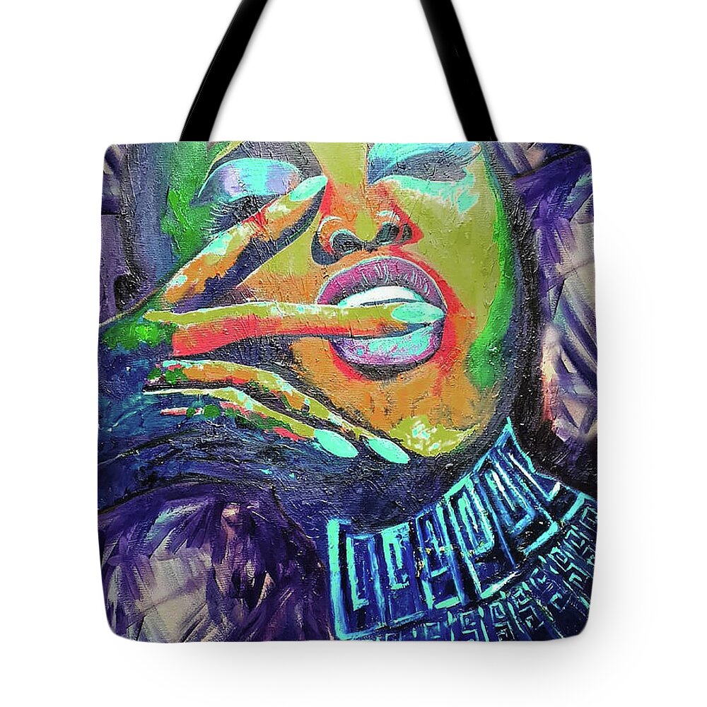 Sexy Erotic Women Taste Tote Bag featuring the painting Tu Dulce Sabor by Femme Blaicasso