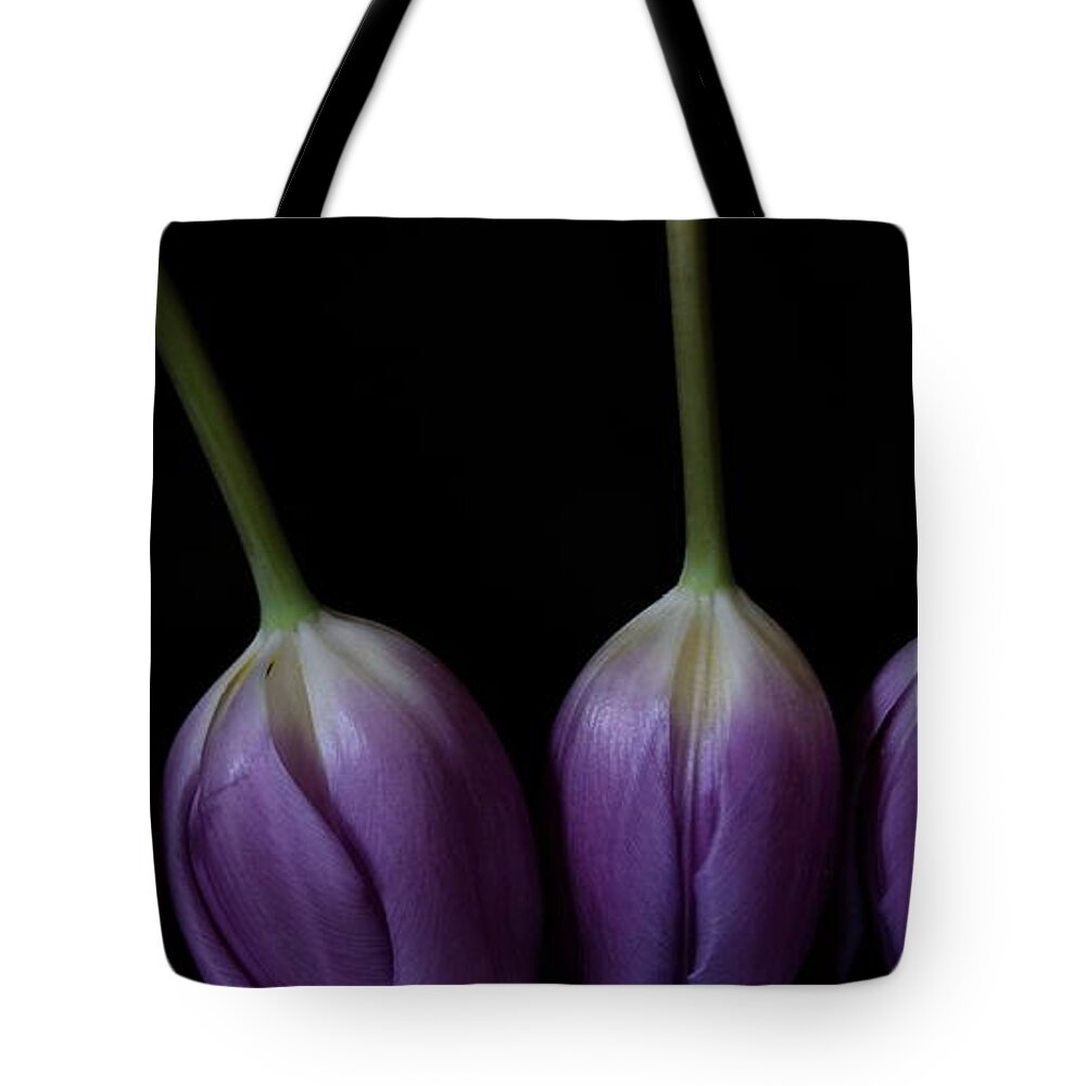 Floral Tote Bag featuring the photograph Tulip 1116 2V by Julie Powell