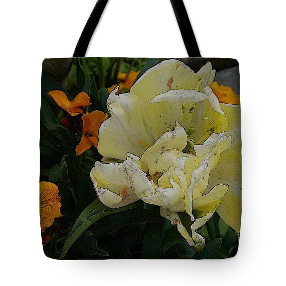 Art Tote Bag featuring the photograph Tulip 9 by Jean Bernard Roussilhe