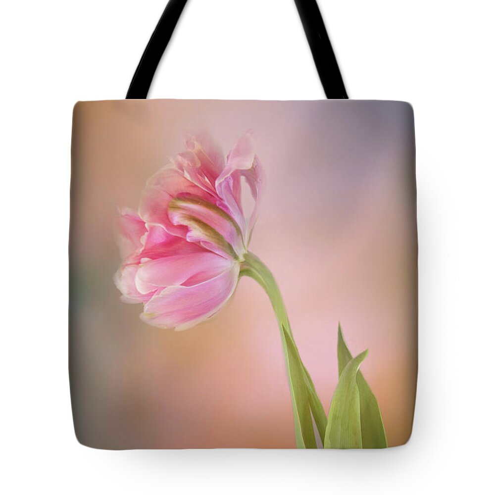 Photography Tote Bag featuring the digital art Tulip Beauty by Terry Davis