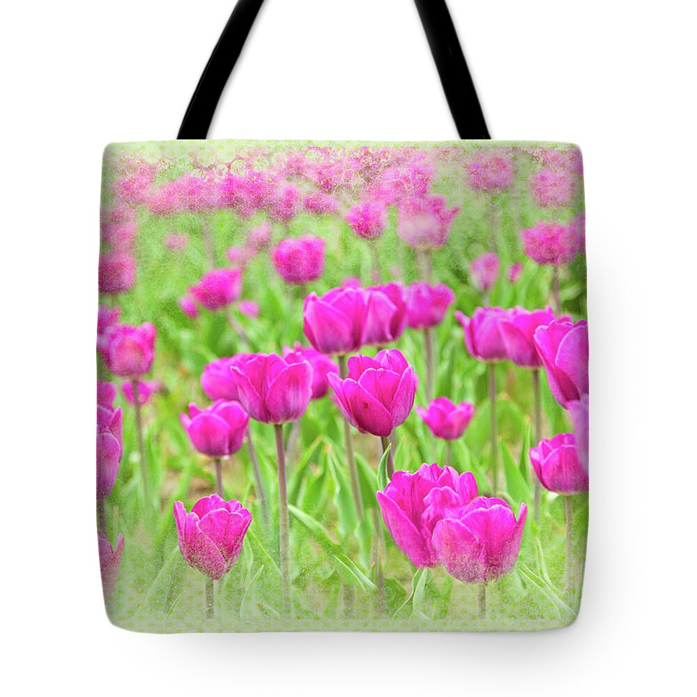 Flowers Tote Bag featuring the photograph Tulips Laughing by Marilyn Cornwell