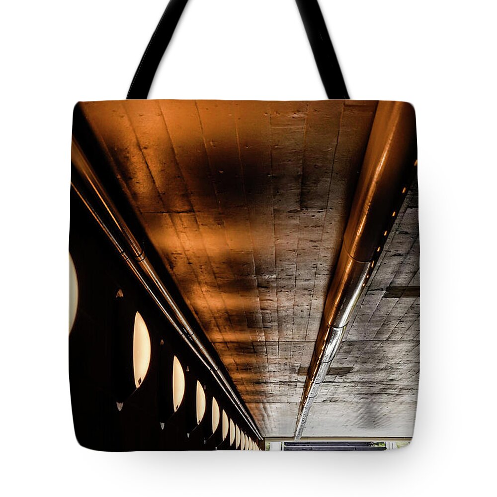Nordic Tote Bag featuring the photograph Tunnel by Alexander Farnsworth