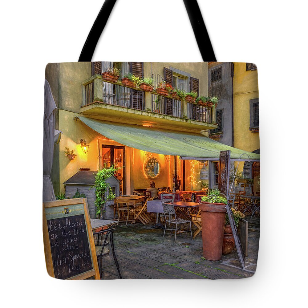 Tuscany Tote Bag featuring the photograph Romance in Tuscany by Marcy Wielfaert