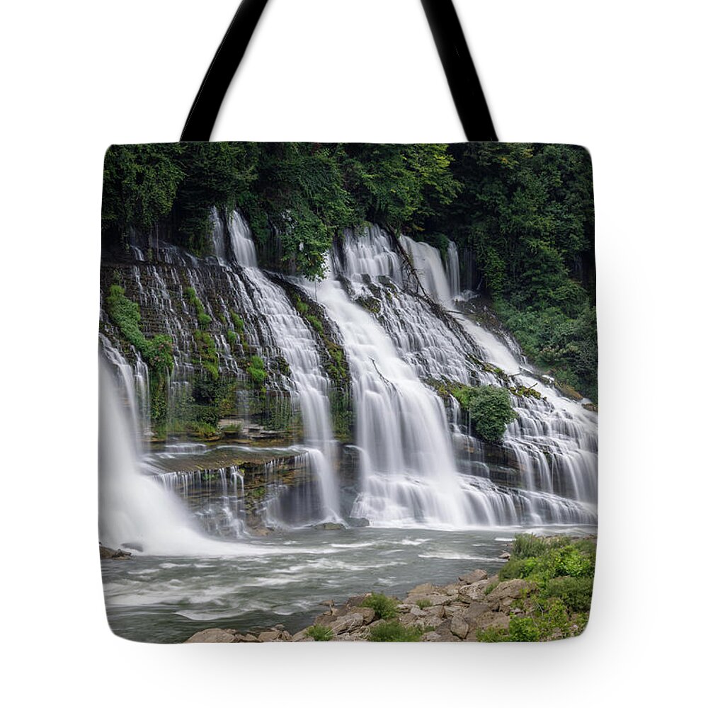  Tote Bag featuring the photograph Twin Falls by William Boggs