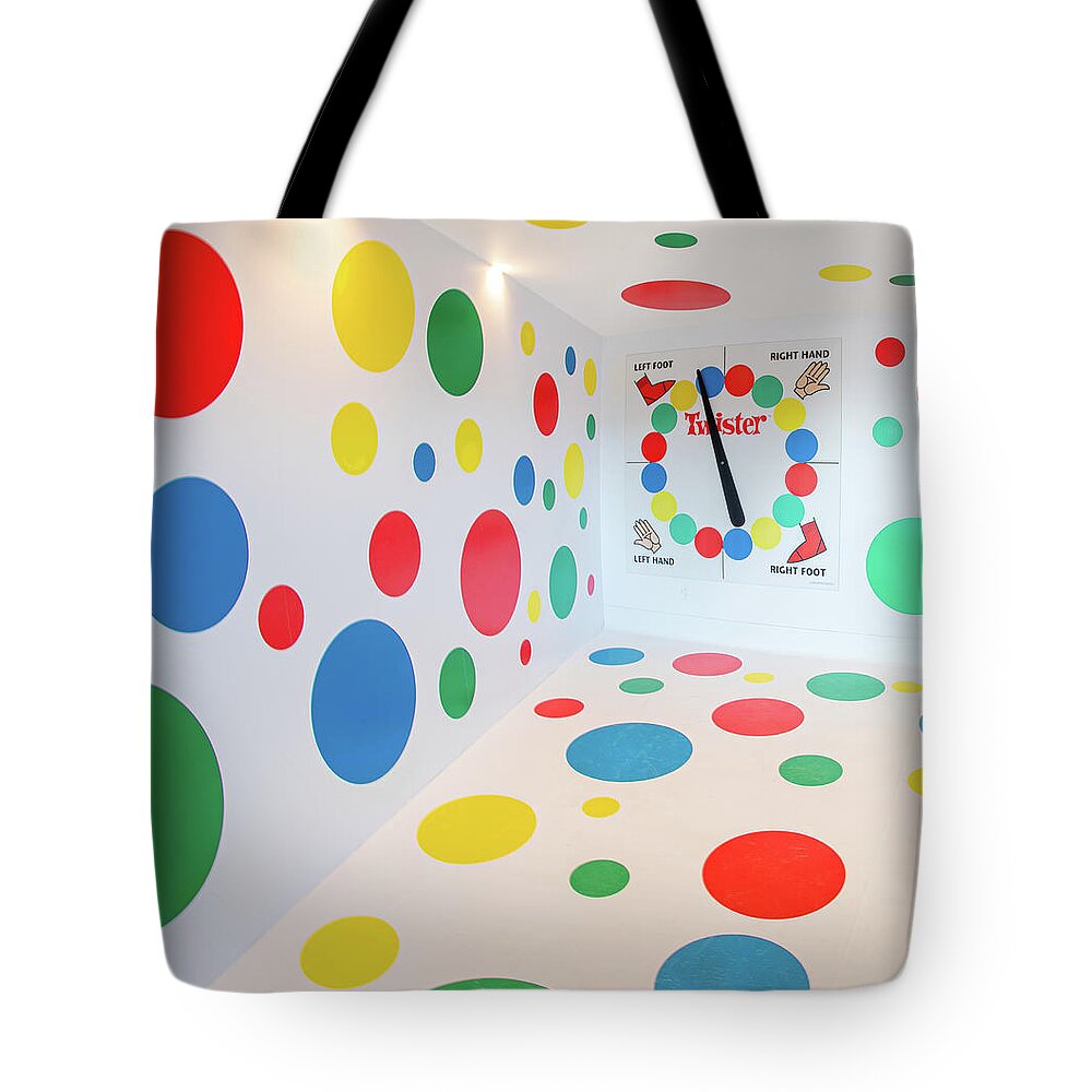 Right Hand Red Tote Bag featuring the photograph Twister by Sylvia Goldkranz