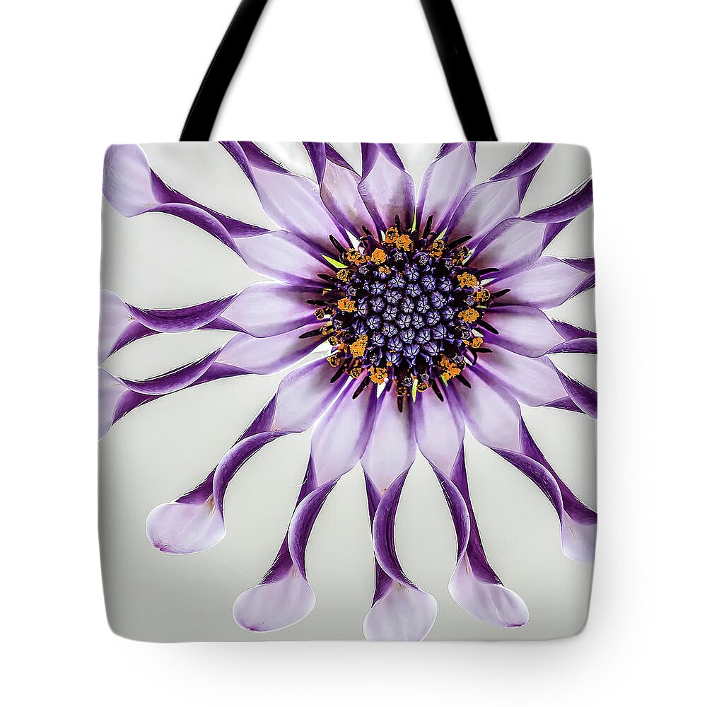 Floral Tote Bag featuring the photograph Twists and twirls by Shirley Mitchell