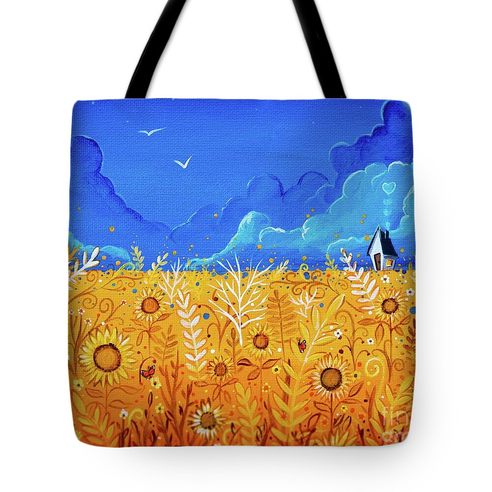Ukraine Tote Bag featuring the painting Ukraine by Cindy Thornton