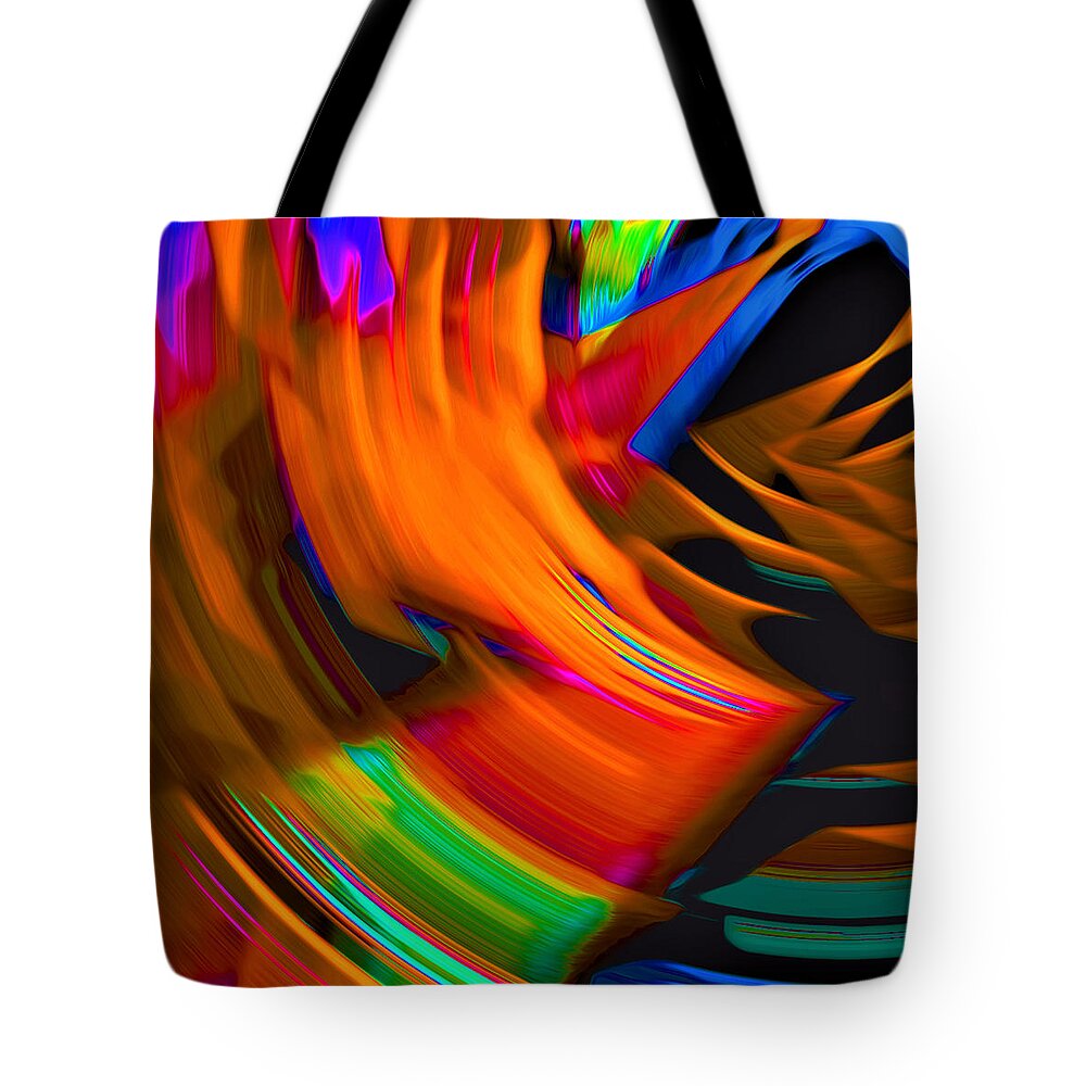 Abstract Tote Bag featuring the digital art Ultrasound Image - Abstract by Ronald Mills