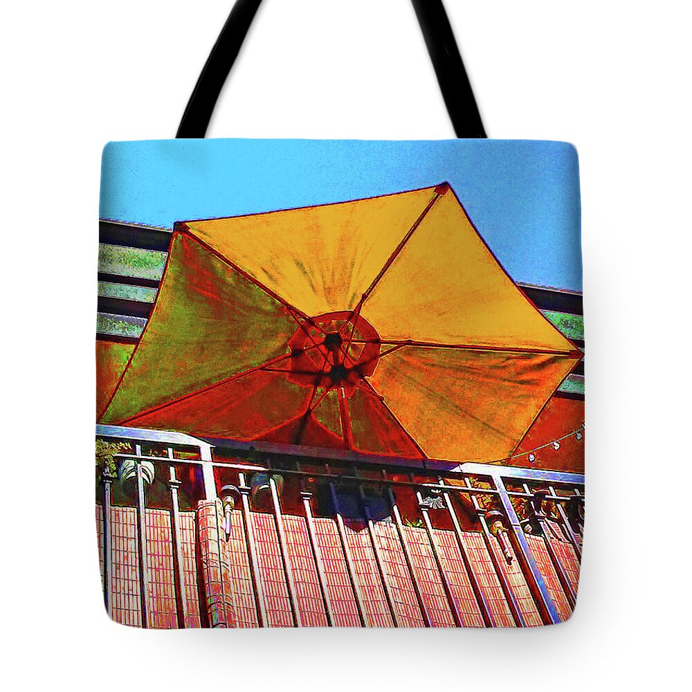 Umbrella Tote Bag featuring the photograph Umbrella Fantasy by Andrew Lawrence