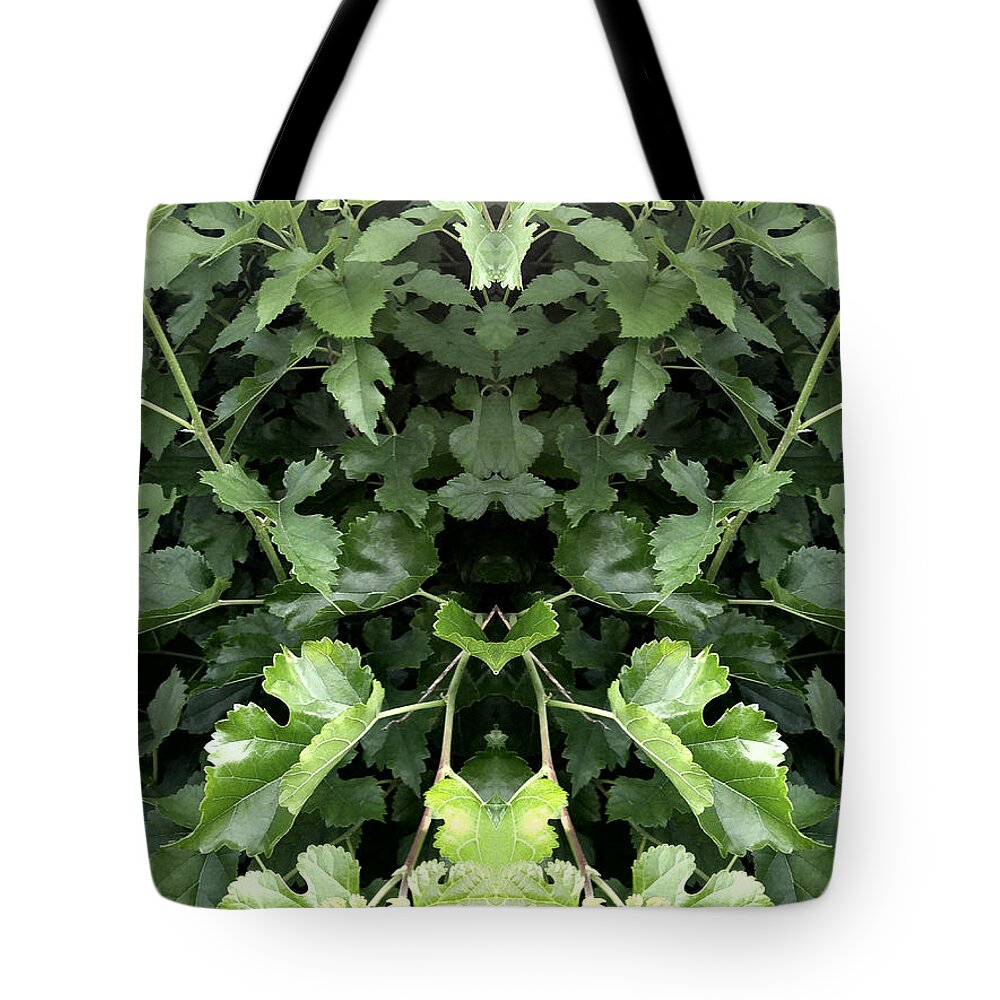 Greenery Tote Bag featuring the painting Umbrella Tree Tunnel by Stephenie Zagorski