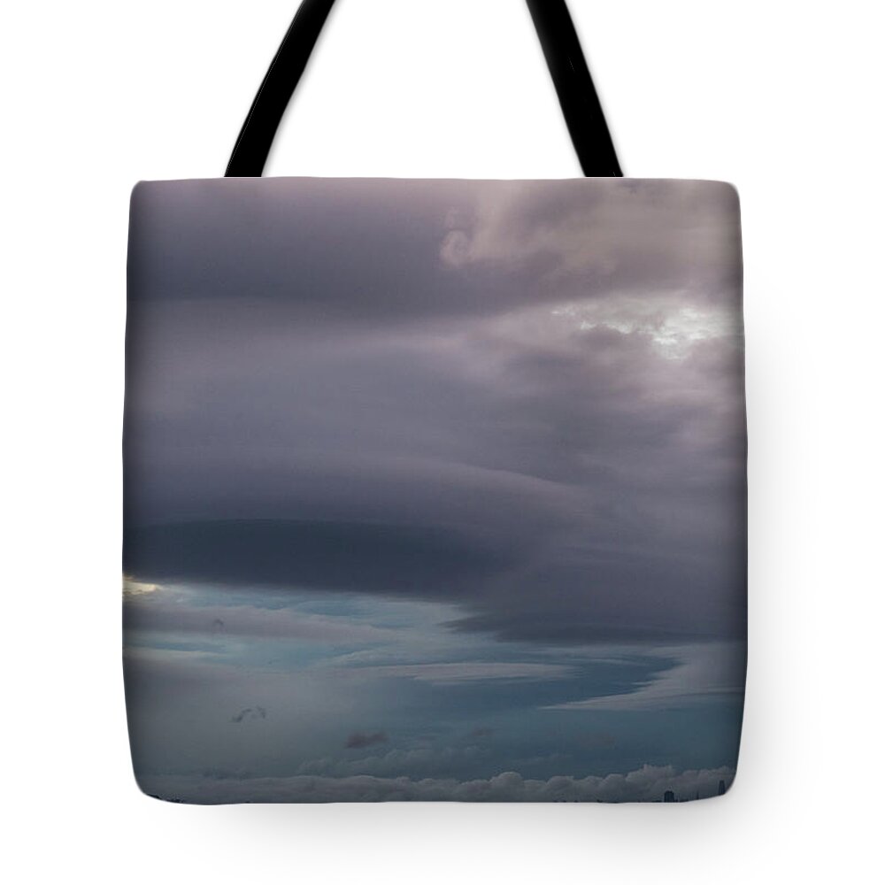 Clouds Tote Bag featuring the photograph Uncertain Forecast by Alex Lapidus