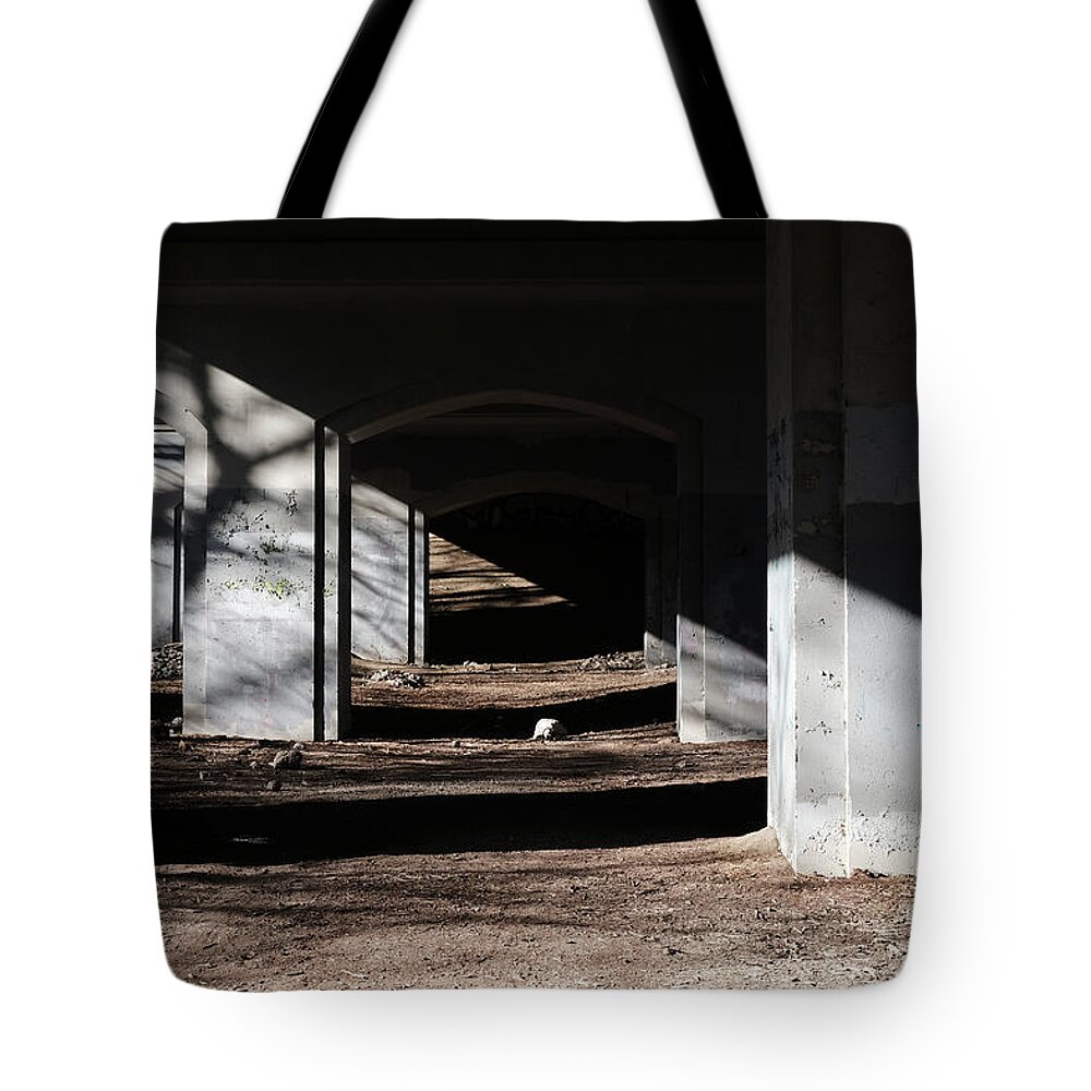  Tote Bag featuring the photograph Under Mount Pleasant Again Again by Kreddible Trout