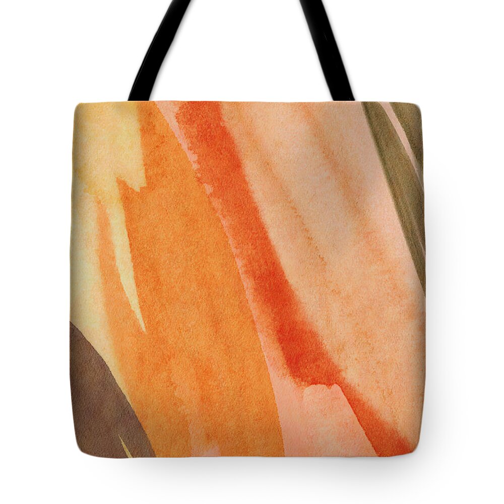 Abstract Tote Bag featuring the mixed media Unfolding- Art by Linda Woods by Linda Woods
