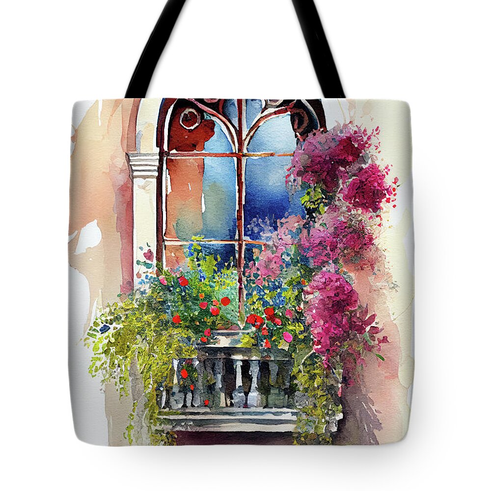 Unforgettable Venice Tote Bag featuring the painting Unforgettable Venice by Greg Collins