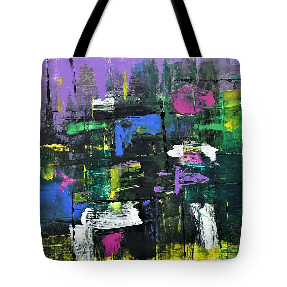 Abstract Tote Bag featuring the painting Uninterrupted by Jimmy Clark