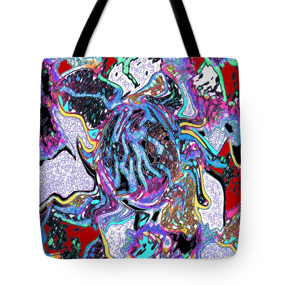 Pandemic Tote Bag featuring the painting Unmasked by Vallee Johnson