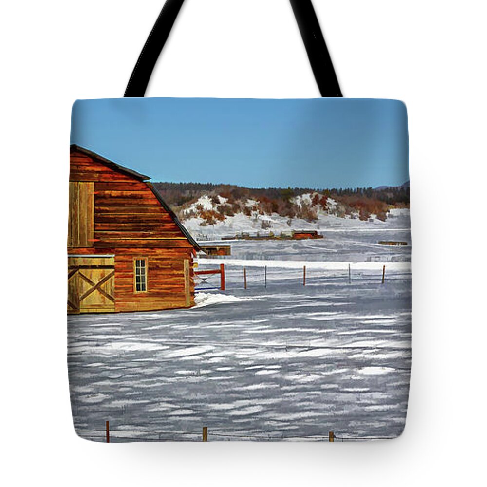 Winter Tote Bag featuring the photograph Unspoiled Beauty-Digital Art by Steve Templeton