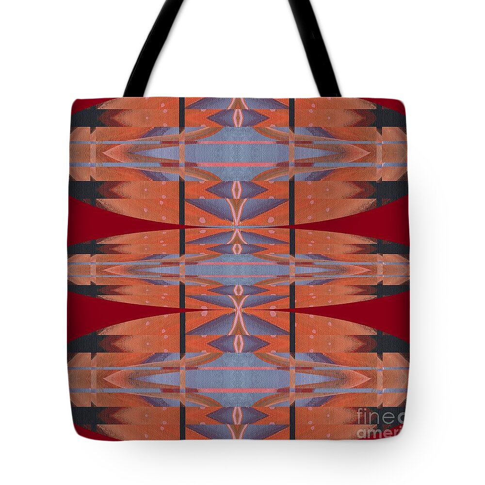 Untitled 10 By Helena Tiainen Tote Bag featuring the painting Untitled 10 by Helena Tiainen