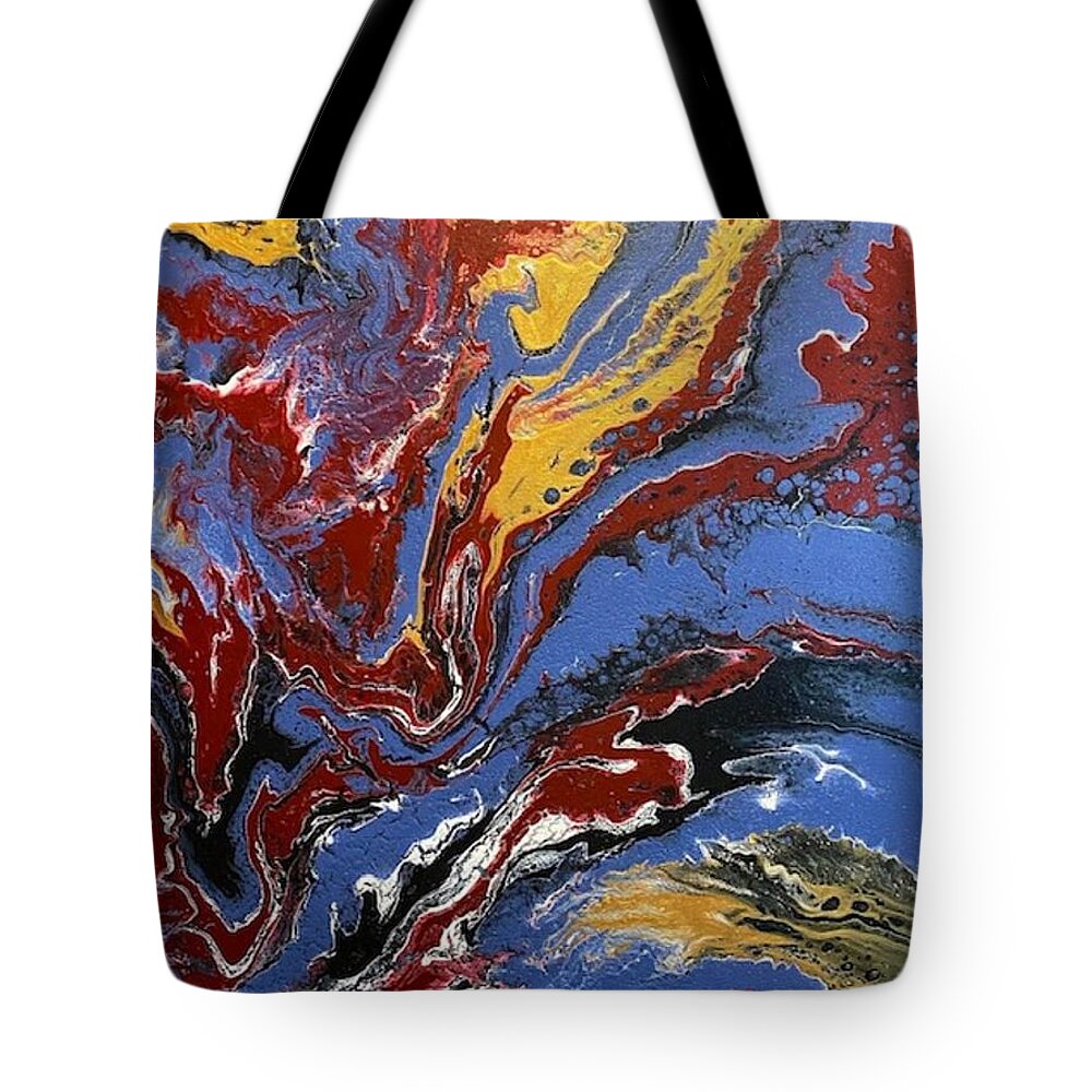  Tote Bag featuring the painting Untitled_2 by Pour Your heART Out Artworks