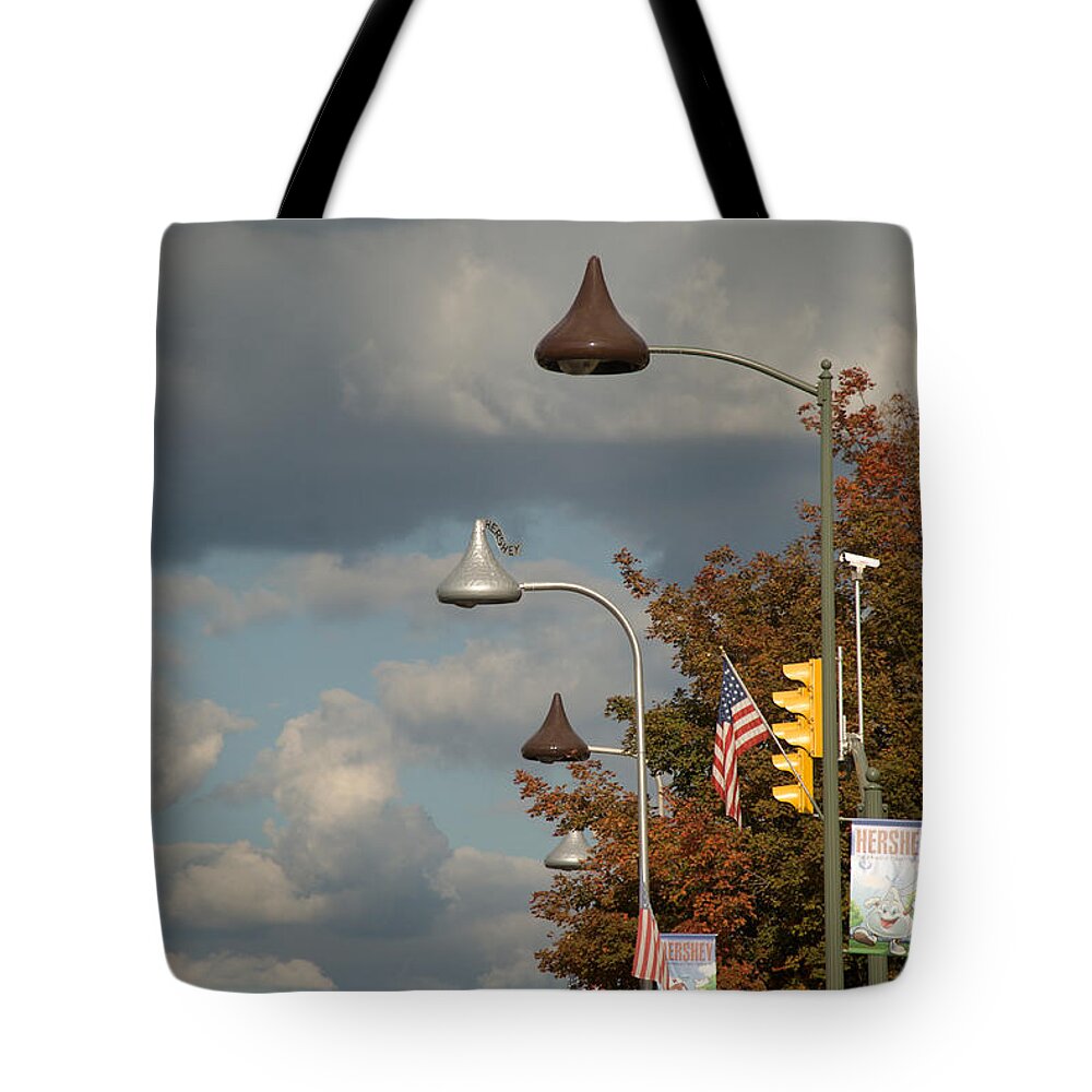Hershey Tote Bag featuring the photograph Unwrapped Wrapped Unwrapped Wrapped and on and on by Mark Dodd